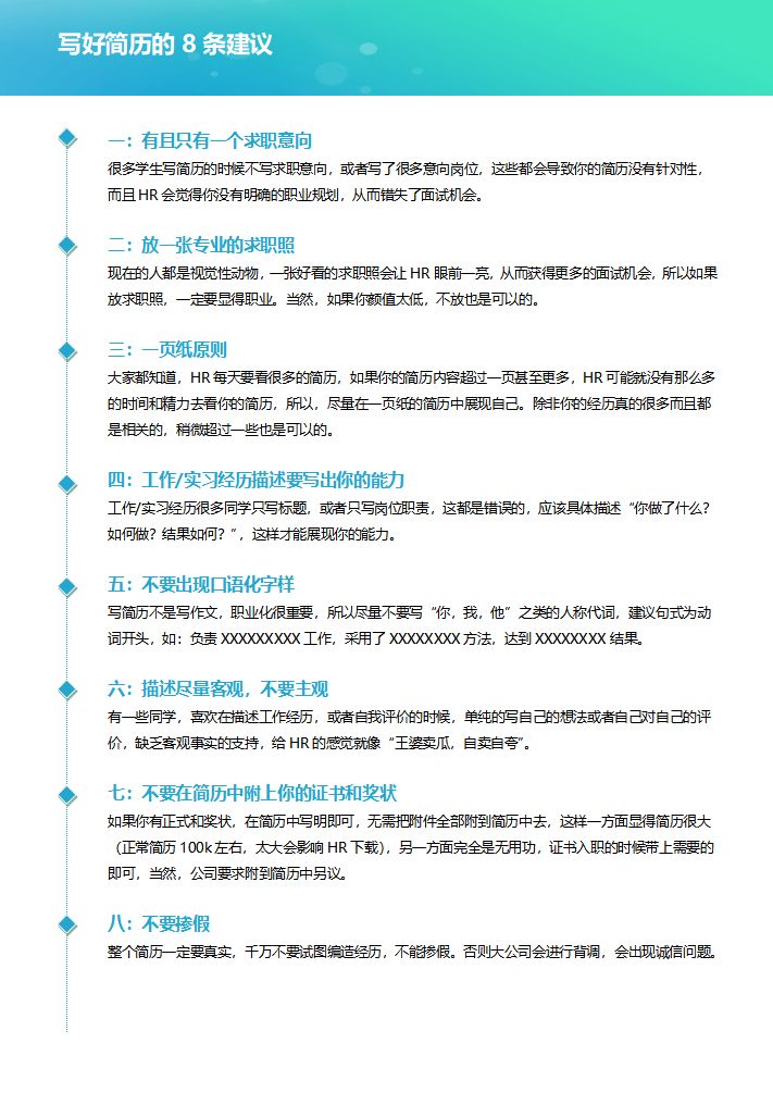 2022年应届毕业生求职简历模板：电子商务、销售、新媒体运营，80份毕业生个人简历模板插图1