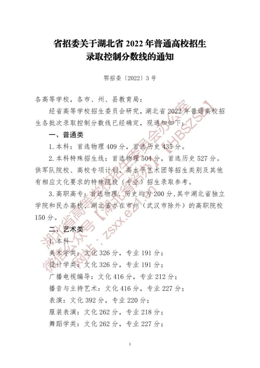 刚刚，2022年湖北高考分数线公布插图