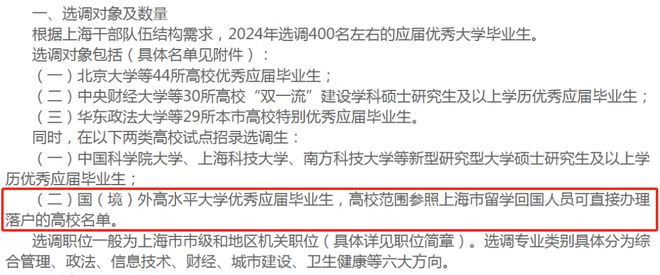 重磅！2024年北京、上海、四川开放定向选调！官宣认可这些境外大学！只有LSE受伤的世界达成了…插图7