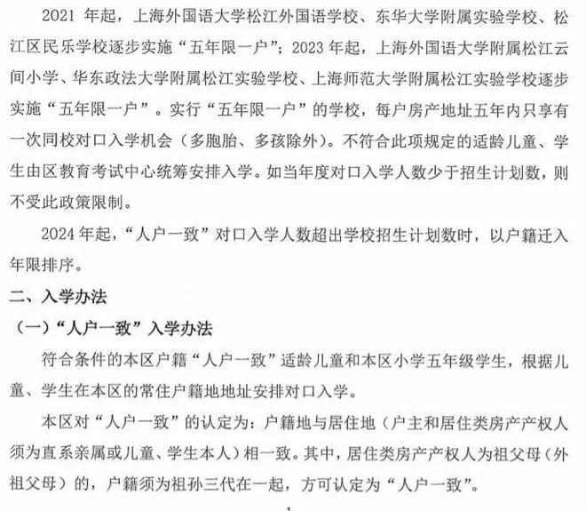 重大调整！上海一区明确2024年录取排序将实行新规，16区入学录取顺位汇总！插图2