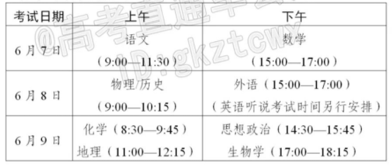 2024年全国高考时间安排表出炉（各省汇总）插图10