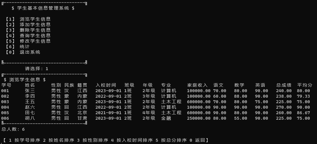C/C++学生基本信息管理系统[2024-01-11]插图1