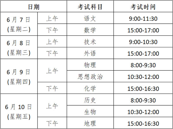 2024年全国高考时间安排表出炉（各省汇总）插图1